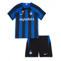 Inter Milan Hjemmebanesæt Børn 2022-23 Kortærmet (+ Korte bukser)